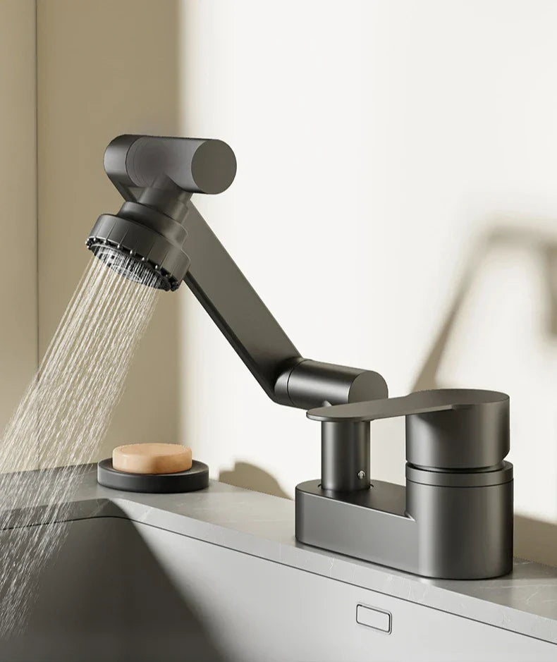 FlexiFlow 360° Waschbeckenmischer – Flexibel und stilvoll