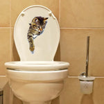 3D Katzenaufkleber für Toilettenschutz