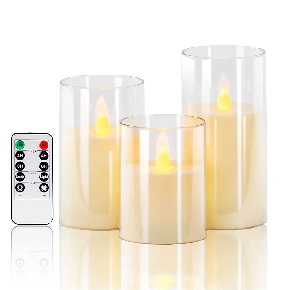 Elegantes LED Kerzen Set für eine entspannende Atmosphäre