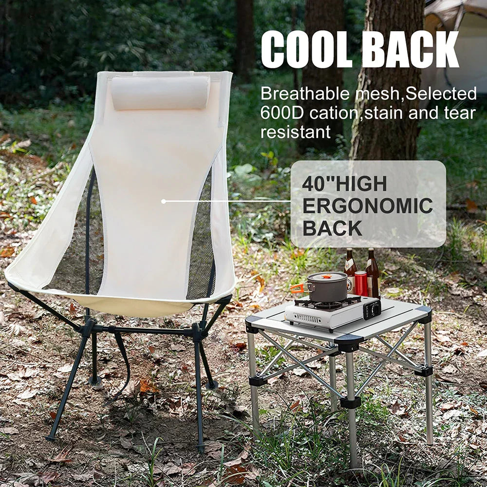 Lightweight Outdoor Folding Chair for Camping and Garden