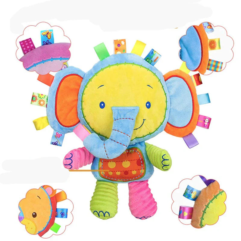 Babysensorisches Kuscheltier aus Plüsch
