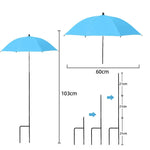 Plant Protection Screen | Adjustable UV Cover with Ground Spike | Weatherproof Shade Solution | Ø 60 cm