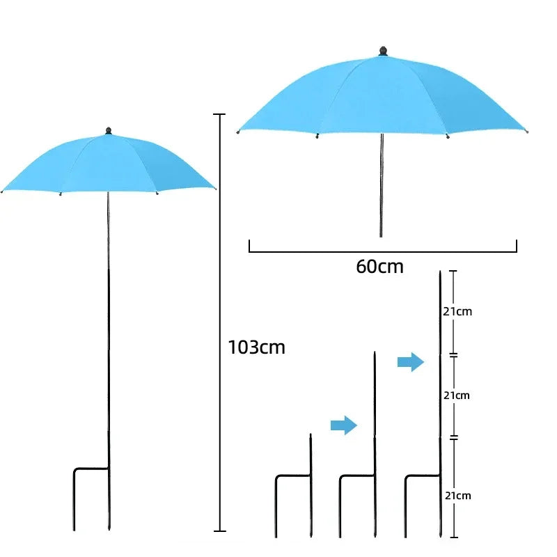 Plant Protection Screen | Adjustable UV Cover with Ground Spike | Weatherproof Shade Solution | Ø 60 cm