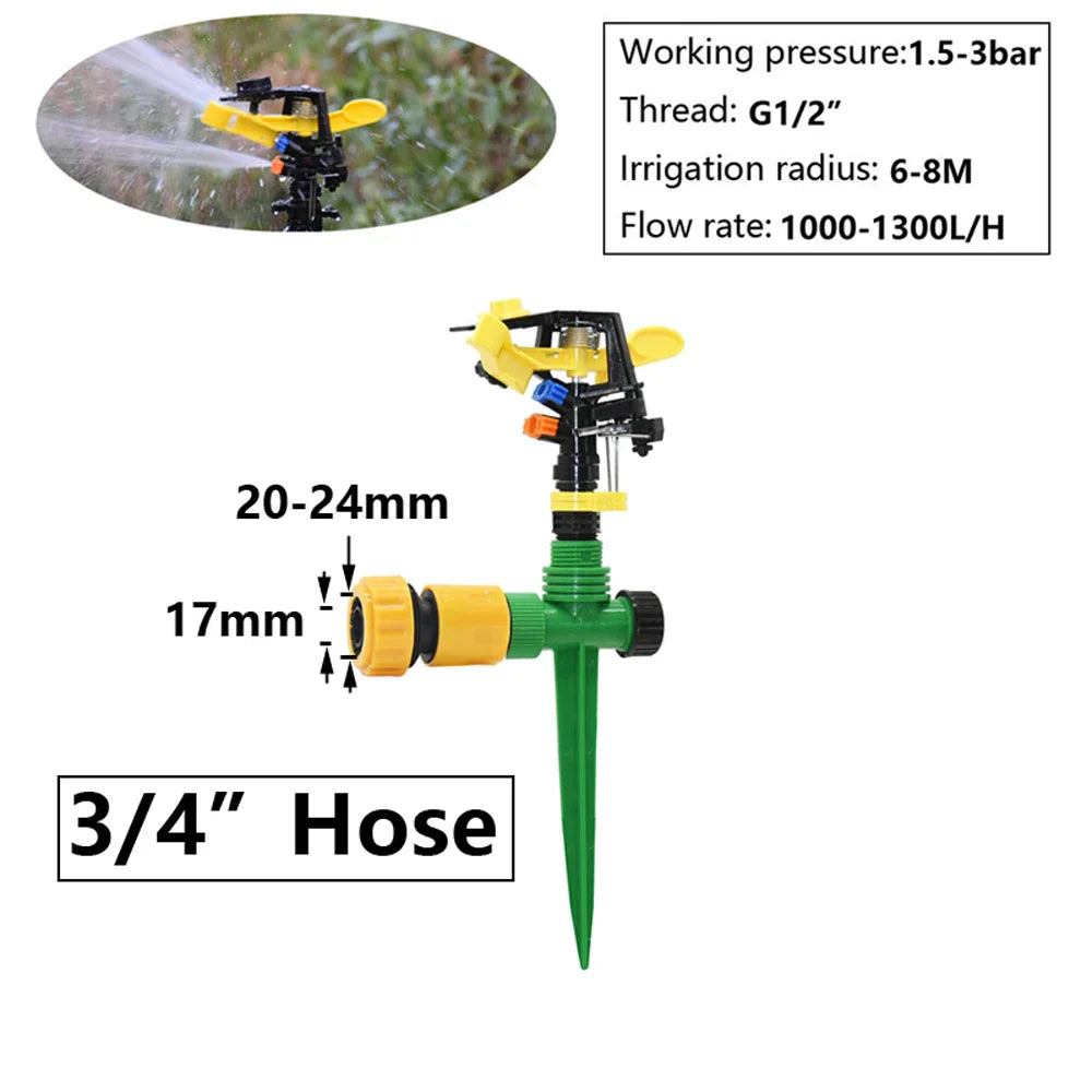 Complete Garden Irrigation System | 1/2" Connection | 5–12 m Range