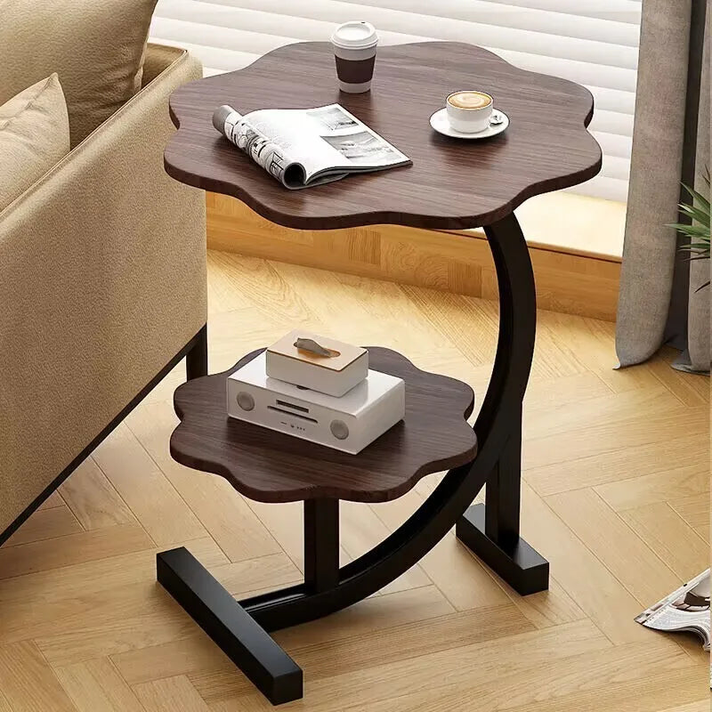 Elegant, Space-Saving Mini Side Table with Two Tiers
