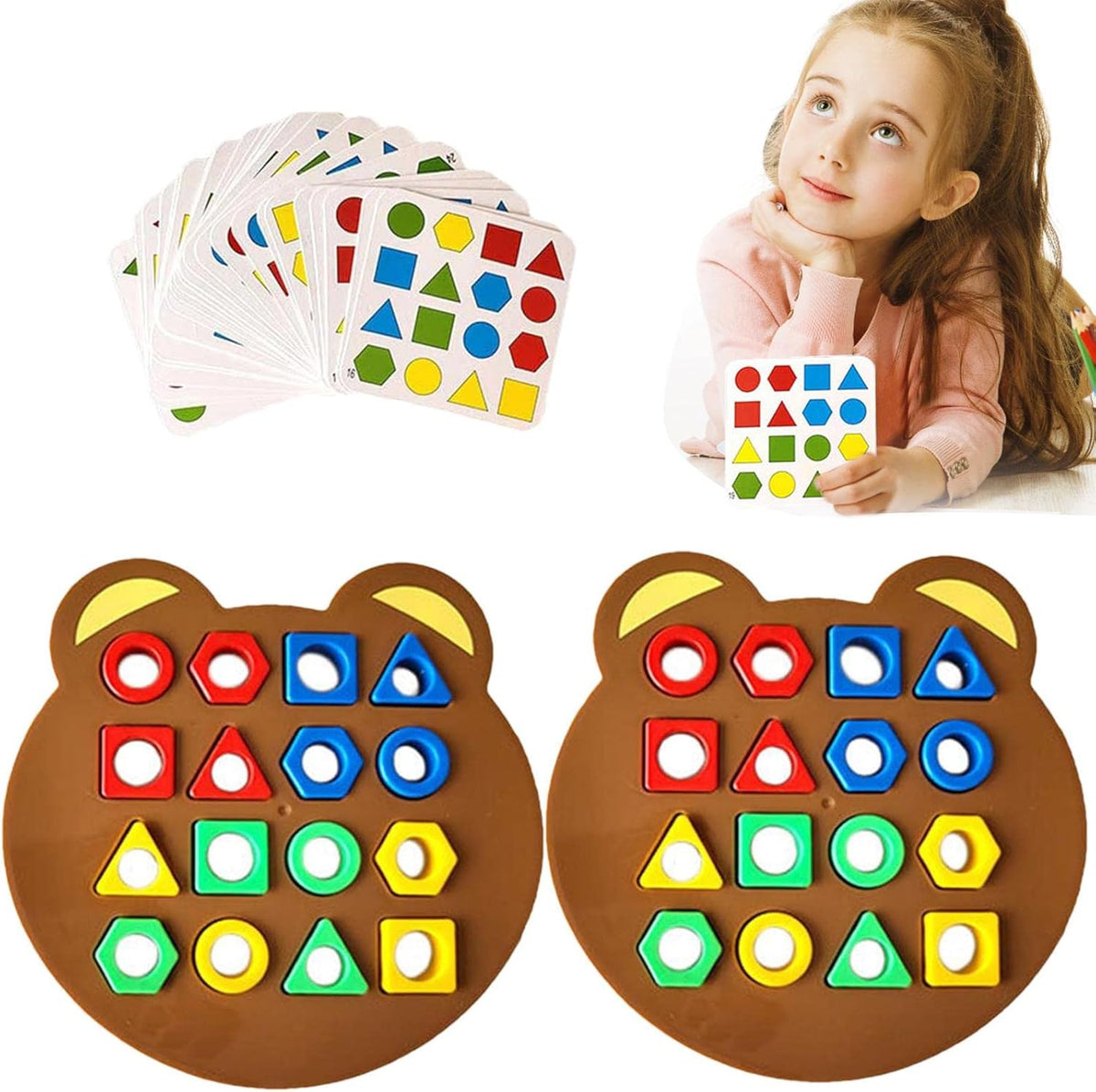Play of shapes and colours - Promotes recognition and skills