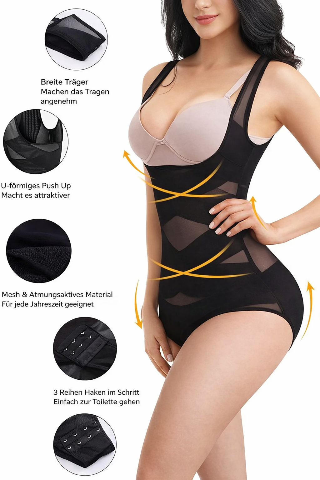 Figurformendes Body | Nahtloser Komfort & Bauchkontrolle