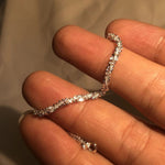 Flüssigsilber Armband – 925 Sterling Silber Handgelenkband, Wasser inspiriert