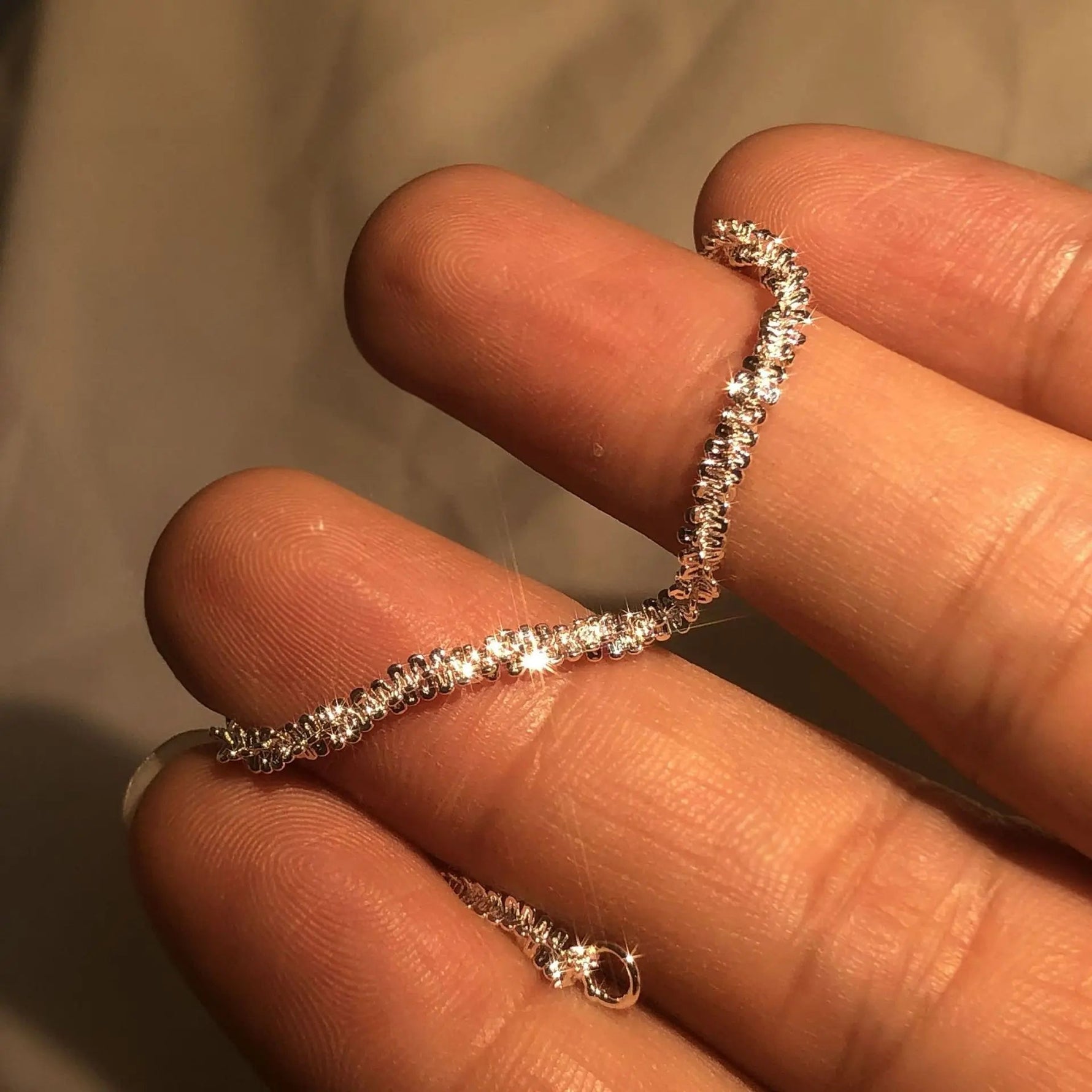 Flüssigsilber Armband – 925 Sterling Silber Handgelenkband, Wasser inspiriert