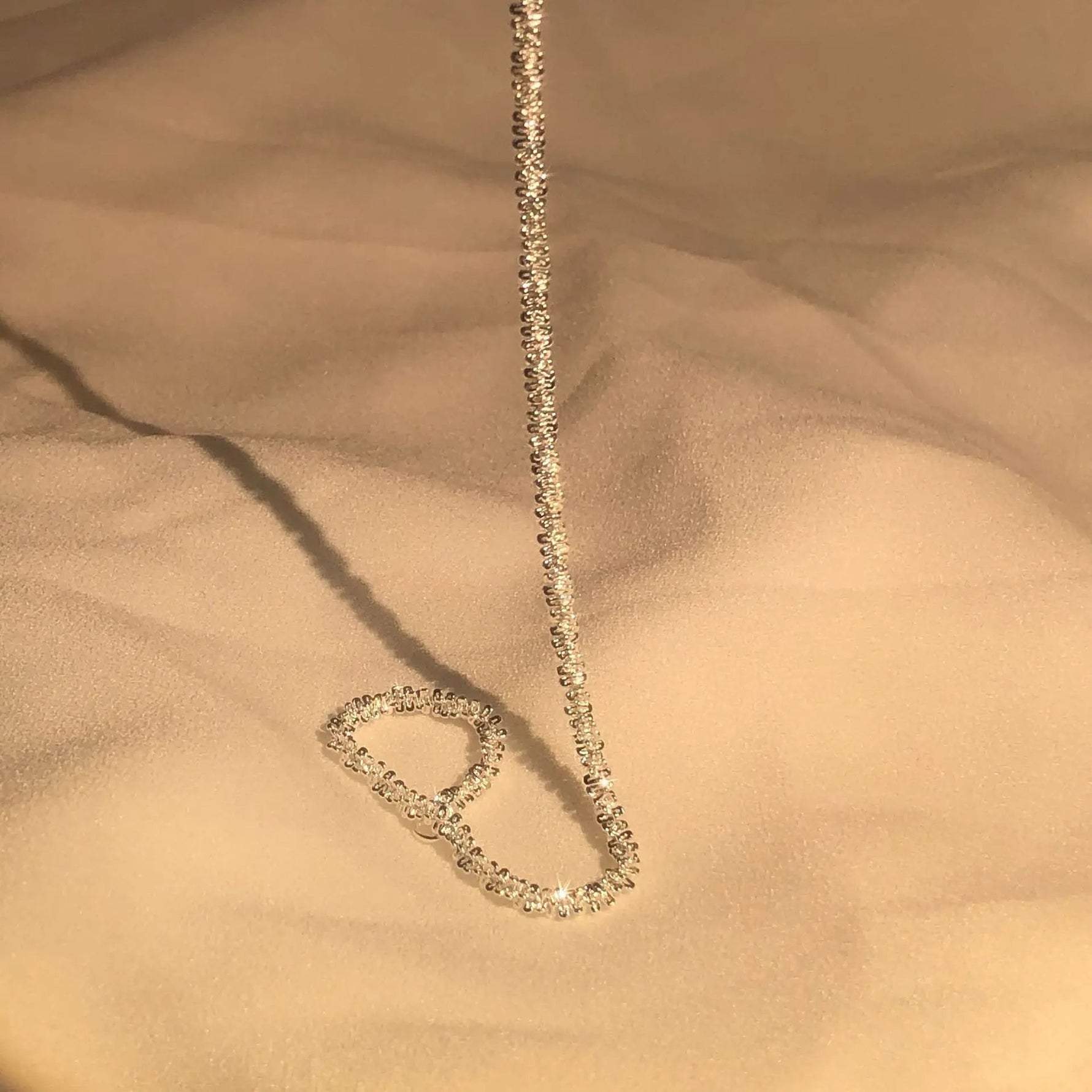 Flüssigsilber Armband – 925 Sterling Silber Handgelenkband, Wasser inspiriert