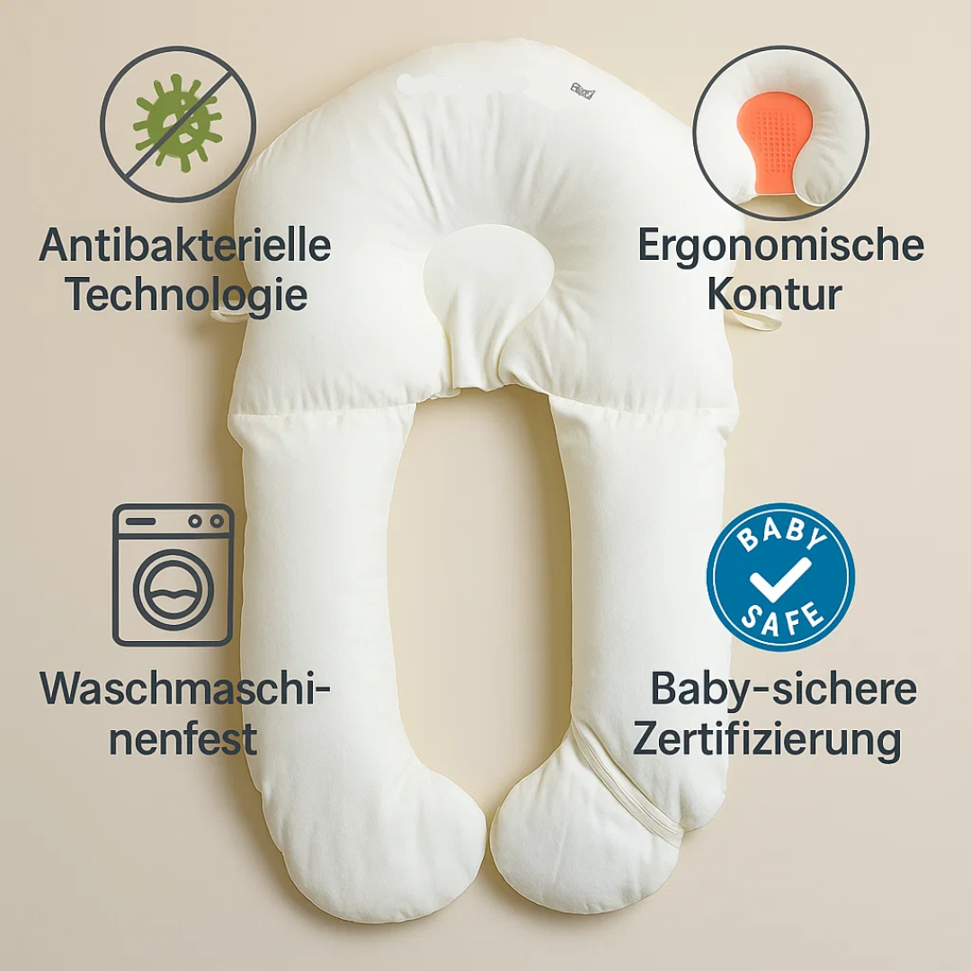 Ergonomisches Babykissen mit Antibakterieller Behandlung