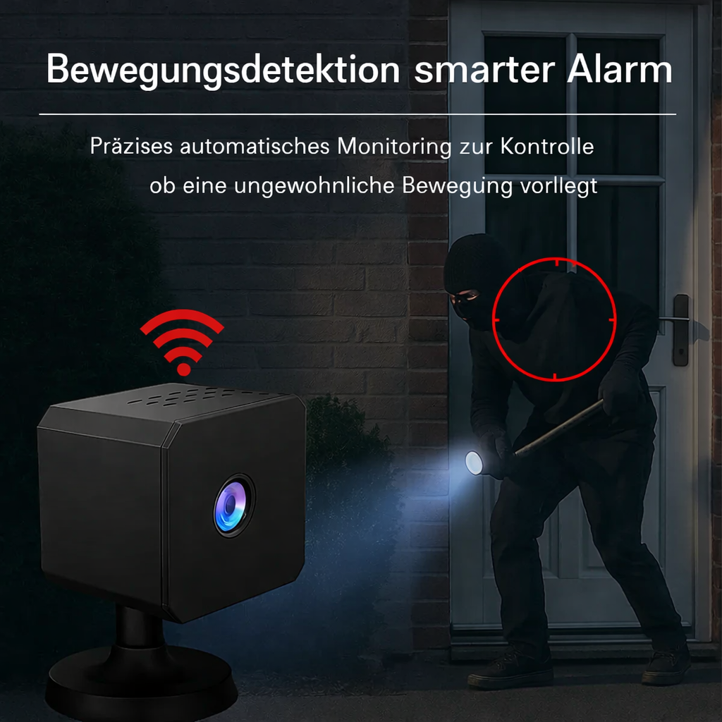 Kabellose Sicherheitskamera mit 4K Nachtsicht und Akku