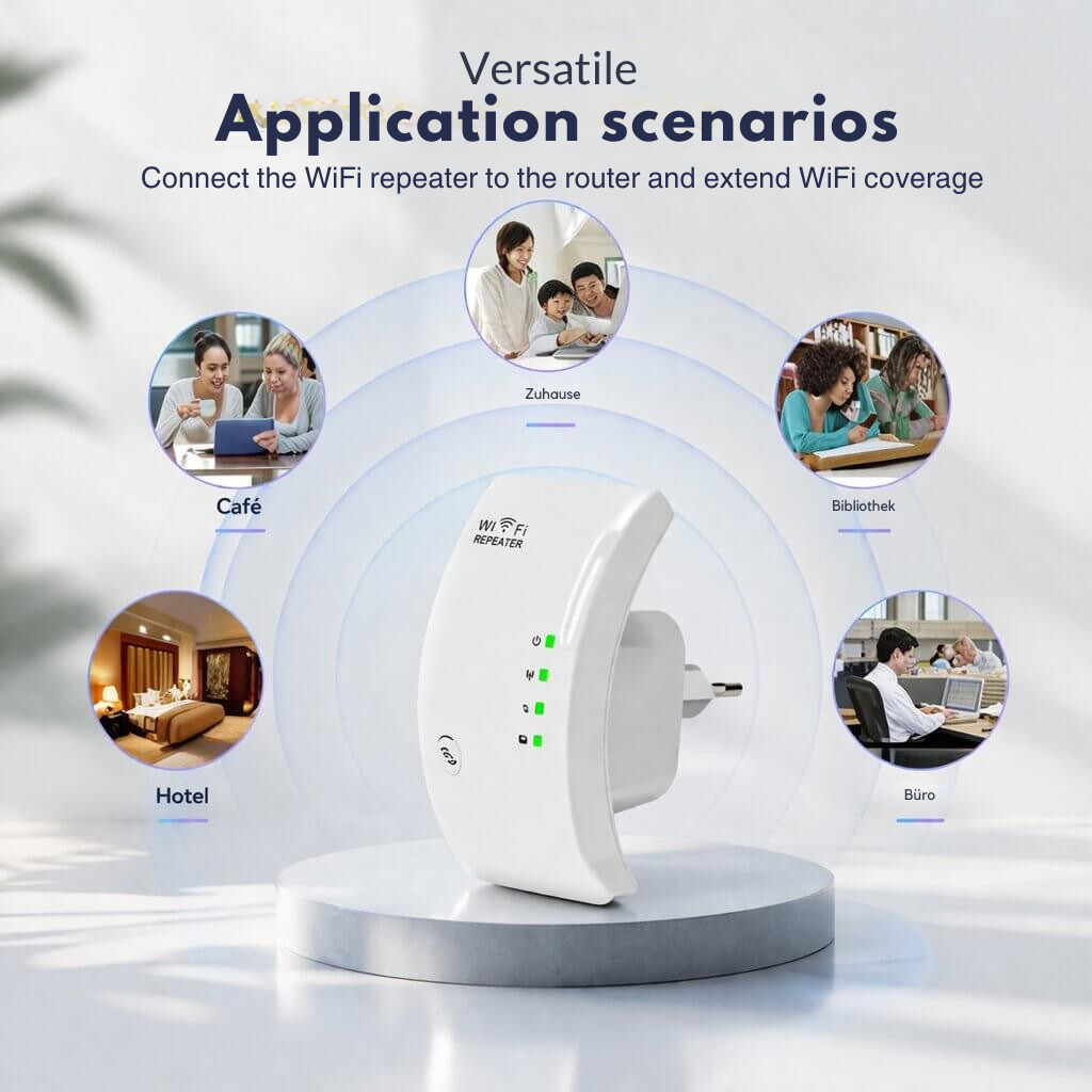 WiFi-Verstärker | Größere Reichweite | Einfache Plug-and-Play-Installation