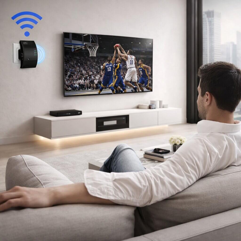 WiFi-Verstärker | Größere Reichweite | Einfache Plug-and-Play-Installation