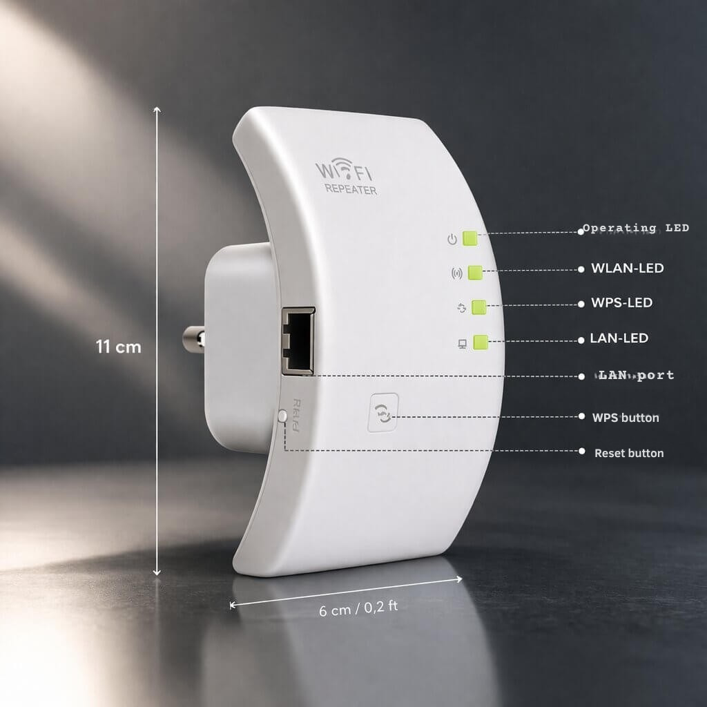 WiFi-Verstärker | Größere Reichweite | Einfache Plug-and-Play-Installation