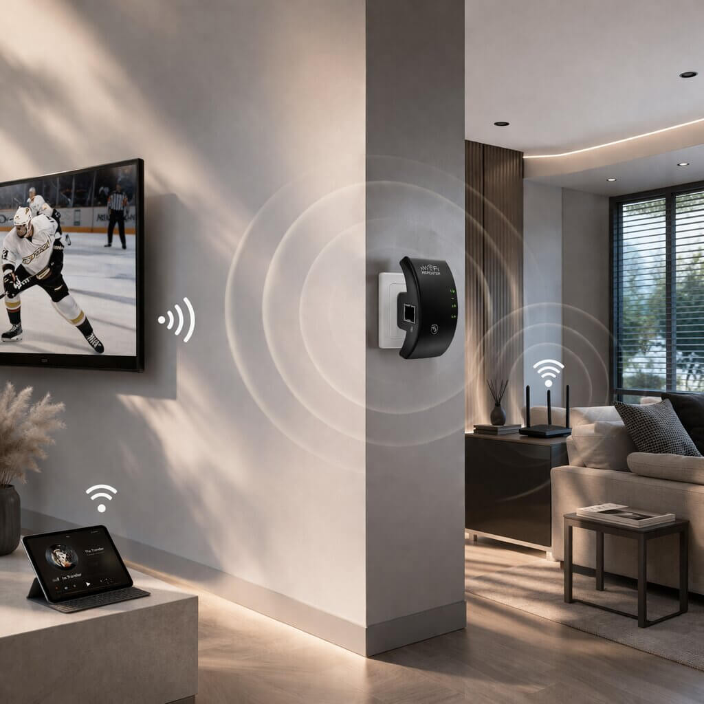 WiFi-Verstärker | Größere Reichweite | Einfache Plug-and-Play-Installation