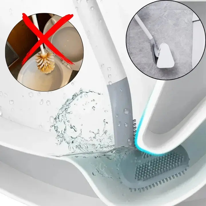 Selbstreinigende Silikon-Toilettenbürste | Geruchsneutralisierend | CleanMaster