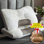 Ergonomic Neck Support Pillow | Ideal for Back and Side Sleepers with Free Covers!