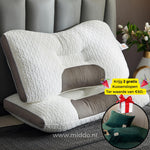 Ergonomic Neck Support Pillow | Ideal for Back and Side Sleepers with Free Covers!