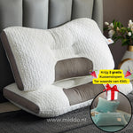Ergonomic Neck Support Pillow | Ideal for Back and Side Sleepers with Free Covers!