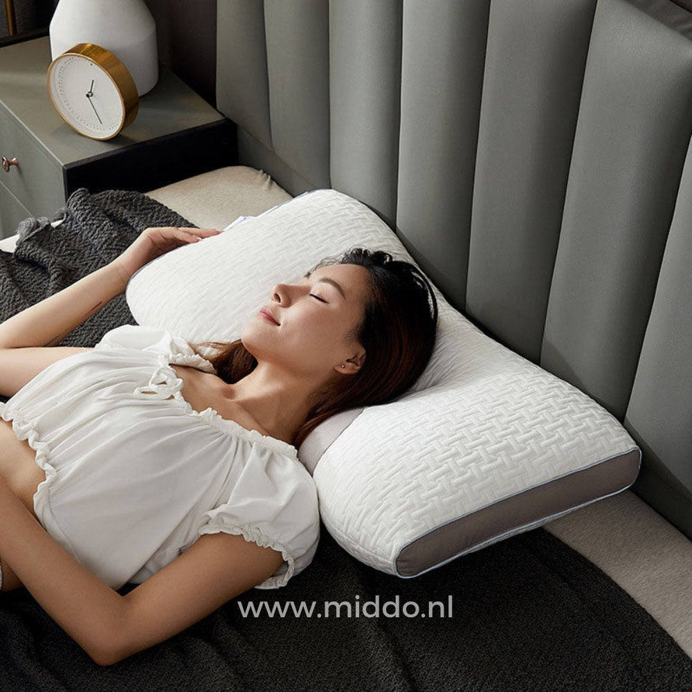 Ergonomic Neck Support Pillow | Ideal for Back and Side Sleepers with Free Covers!