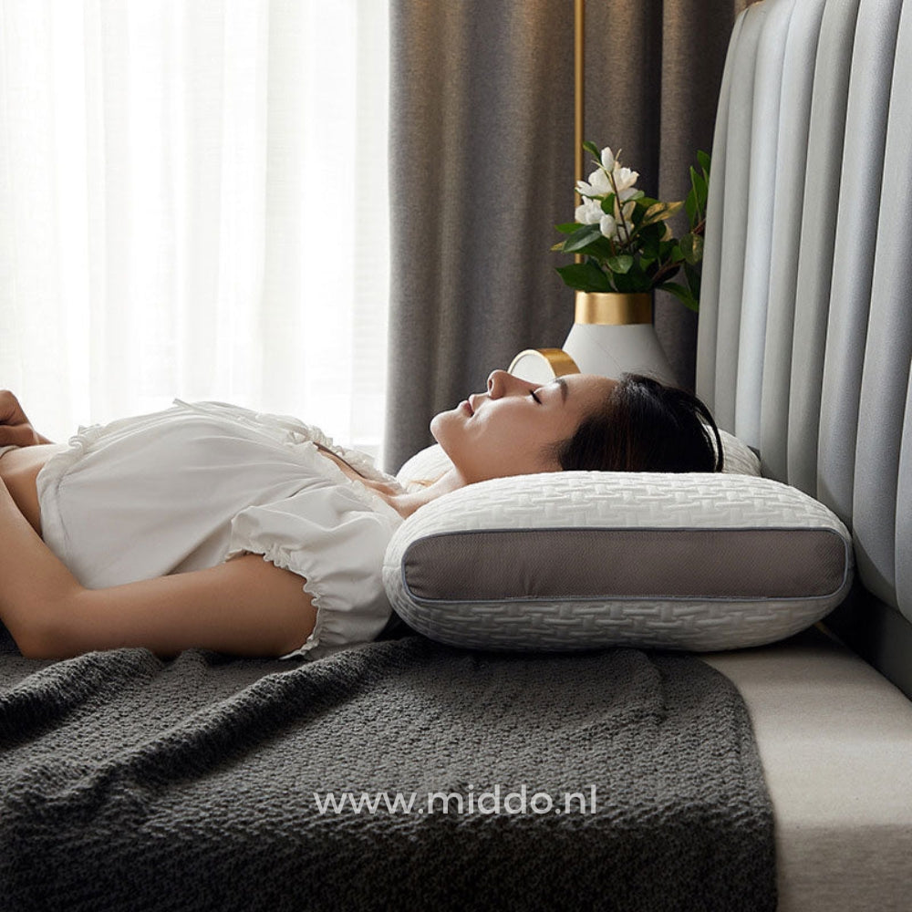 Ergonomic Neck Support Pillow | Ideal for Back and Side Sleepers with Free Covers!