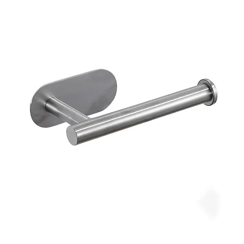 Elegant Stainless Steel Holder – Self-Adhesive for Organization and Style