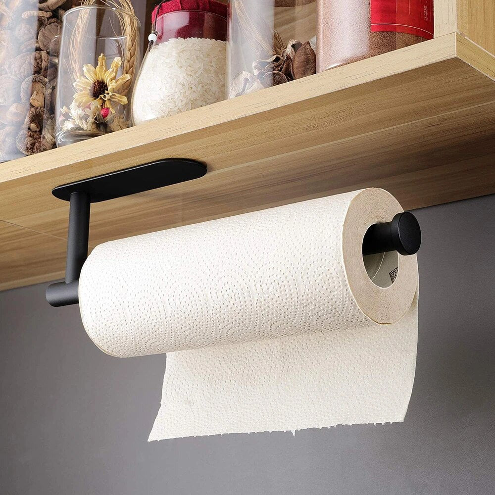 Elegant Stainless Steel Holder – Self-Adhesive for Organization and Style