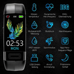 Elegant Smartwatch für Gesundheitsüberwachung | ECG, Blutdruck & Schlafanalyse