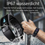 Elegant Smartwatch für Gesundheitsüberwachung | ECG, Blutdruck & Schlafanalyse