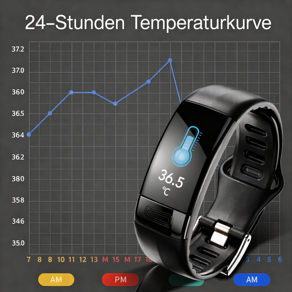 Elegant Smartwatch für Gesundheitsüberwachung | ECG, Blutdruck & Schlafanalyse
