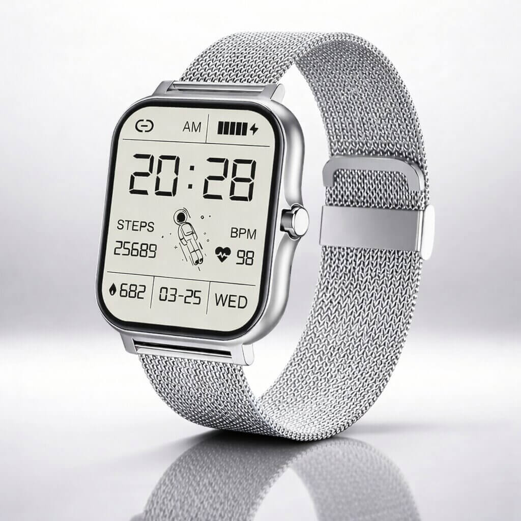 Intelligente Uhr | Herzfrequenz- und Schlafüberwachung | Bluetooth | FitWatch