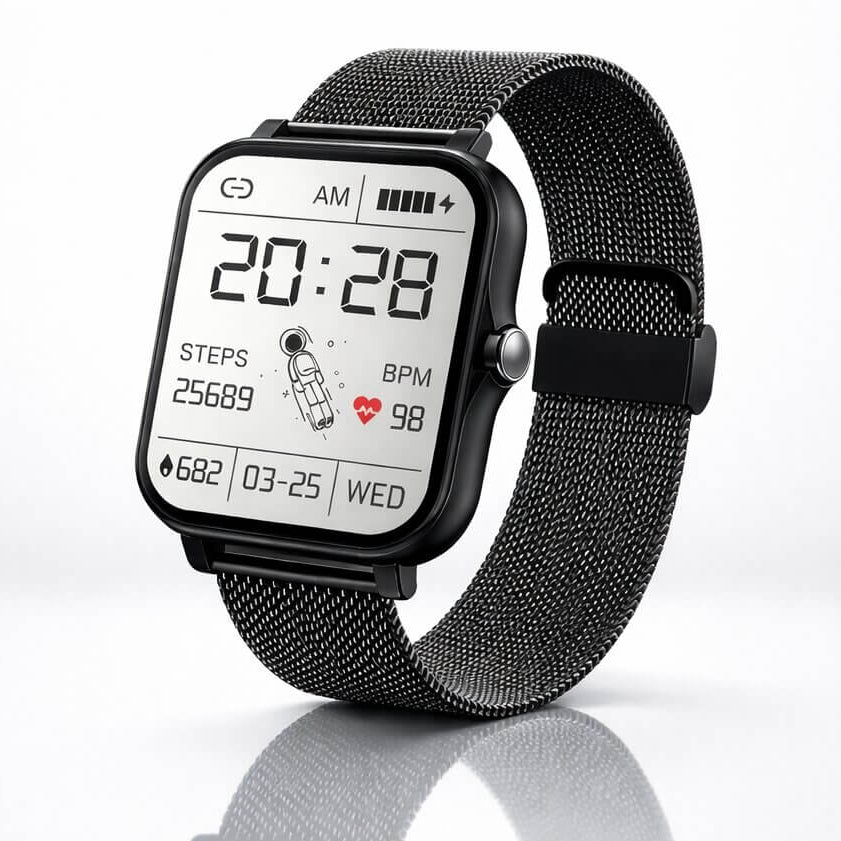 Intelligente Uhr | Herzfrequenz- und Schlafüberwachung | Bluetooth | FitWatch