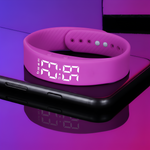 Wasserdichte Fitnessuhr mit Vibrationsalarm und Temperaturmessung