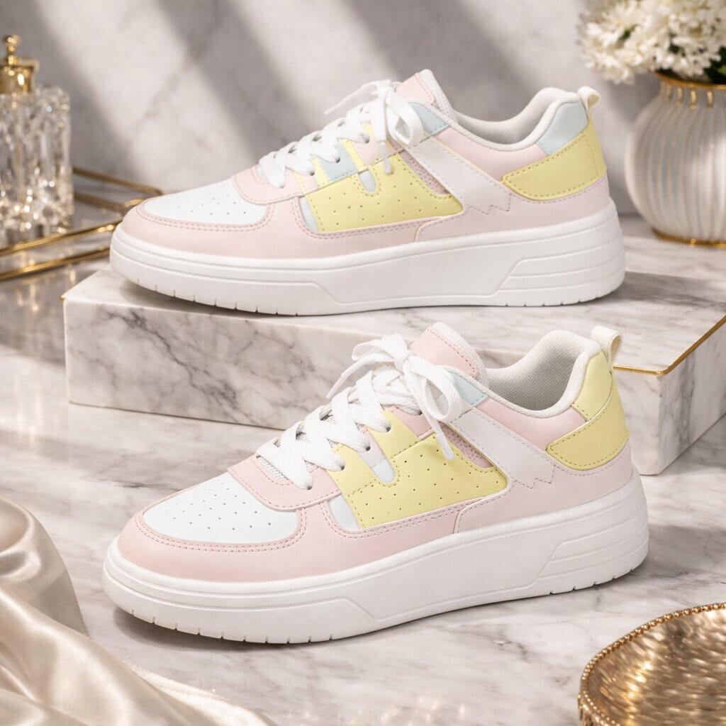 Leichte Sneakers mit atmungsaktivem Obermaterial und Komfortsohle