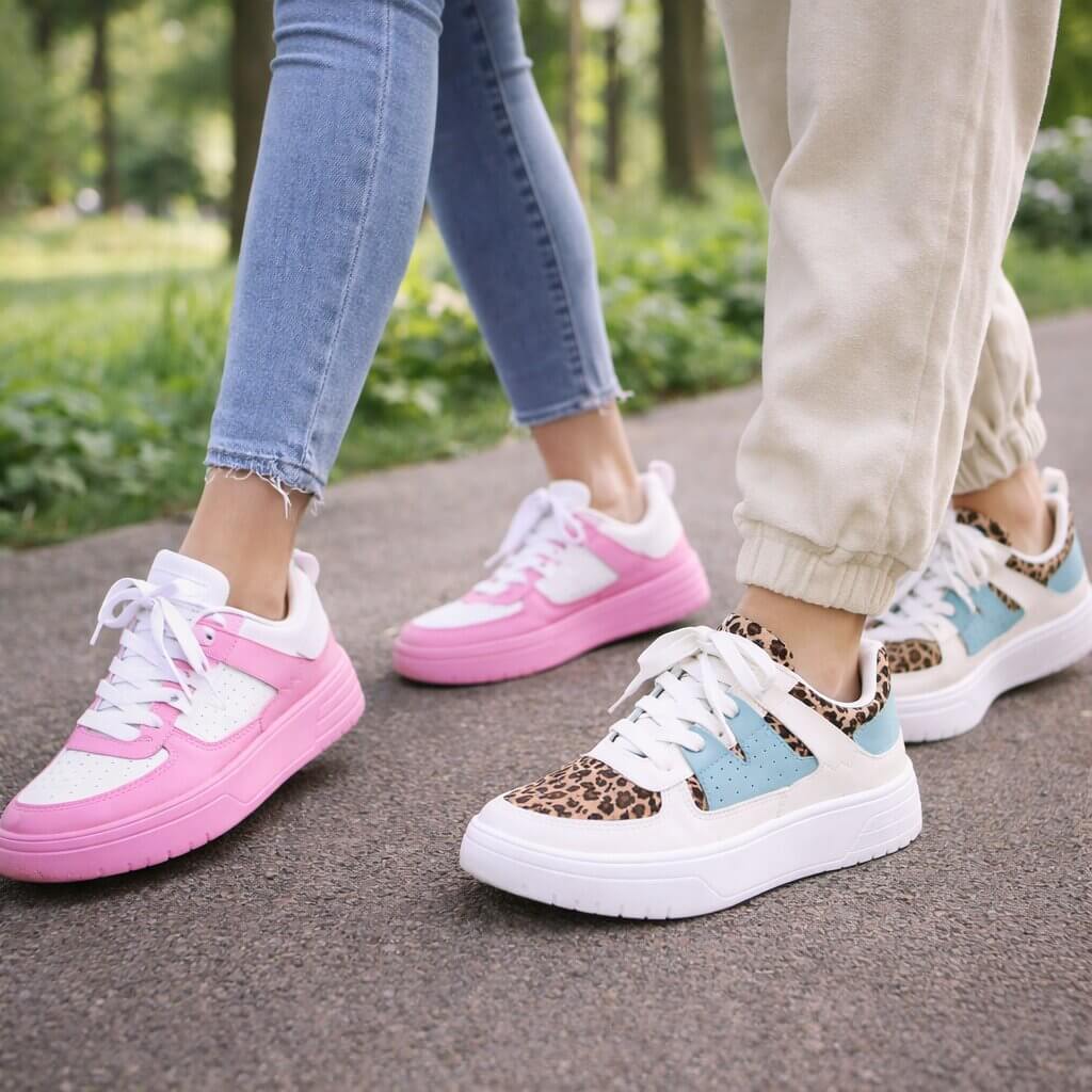 Leichte Sneakers mit atmungsaktivem Obermaterial und Komfortsohle