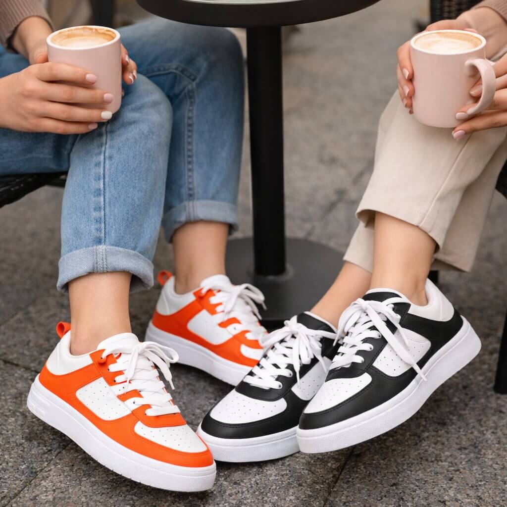 Leichte Sneakers mit atmungsaktivem Obermaterial und Komfortsohle