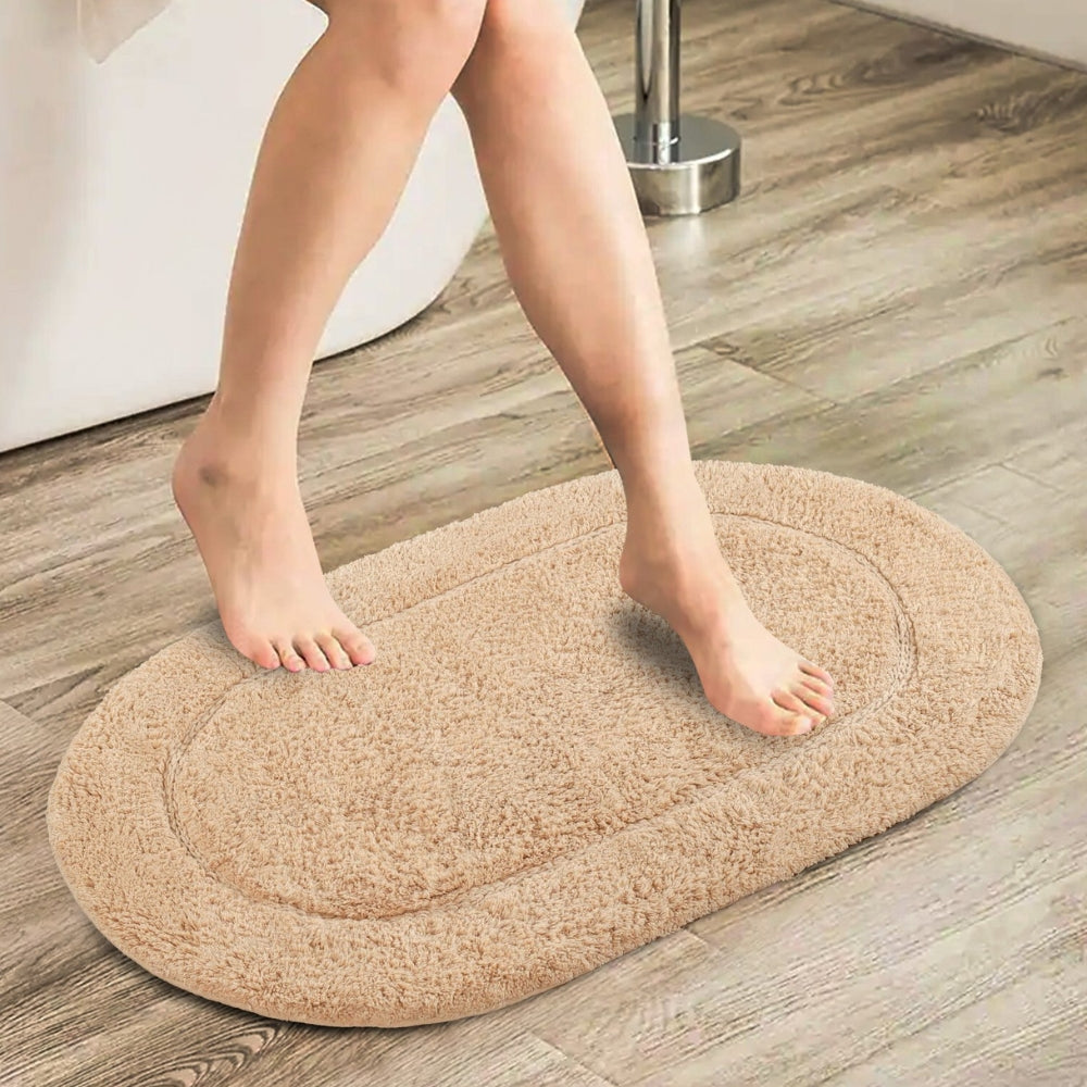 Gemütliche Ovalmatte für Ihr Badezimmer