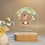 Persönliche Nachtlampe mit Namen – Sanfte warme LED-Beleuchtung für Kinder