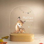 Persönliche Nachtlampe mit Namen – Sanfte warme LED-Beleuchtung für Kinder