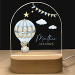 Persönliche Nachtlampe mit Namen – Sanfte warme LED-Beleuchtung für Kinder