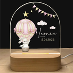 Persönliche Nachtlampe mit Namen – Sanfte warme LED-Beleuchtung für Kinder