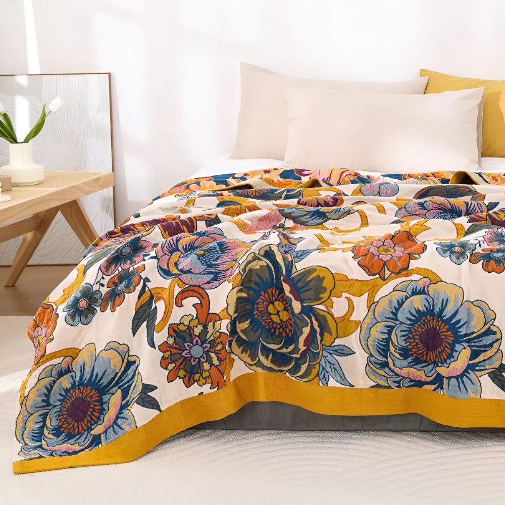 Bequeme Wendedecke mit floralem Design für jeden Anlass