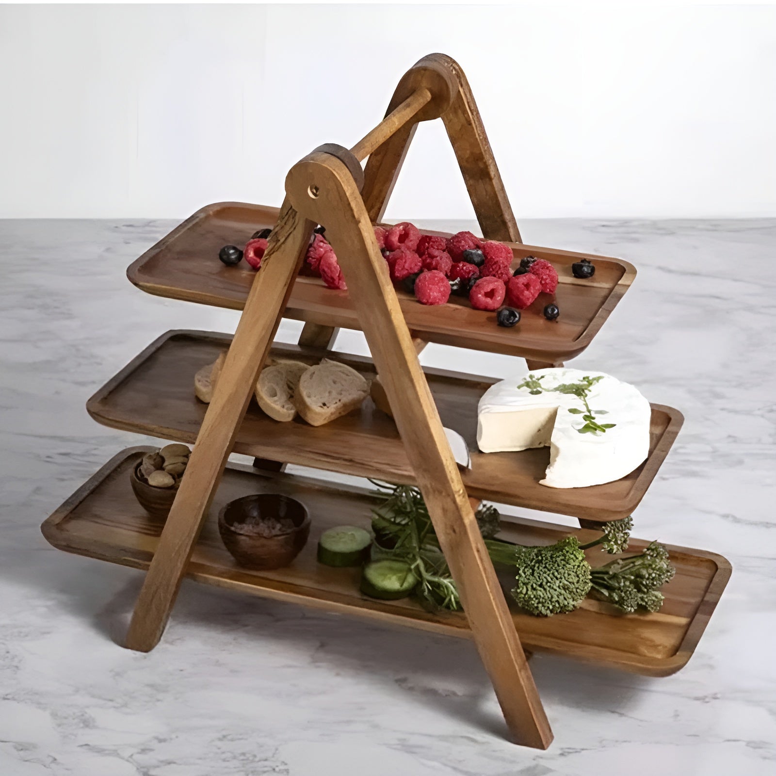 Elegant Acacia Wood Serving Bowl for Stylish Occasions