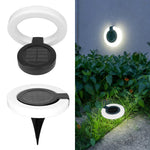 Solarbetriebene Bodenleuchte mit 360-Grad Drehkopf