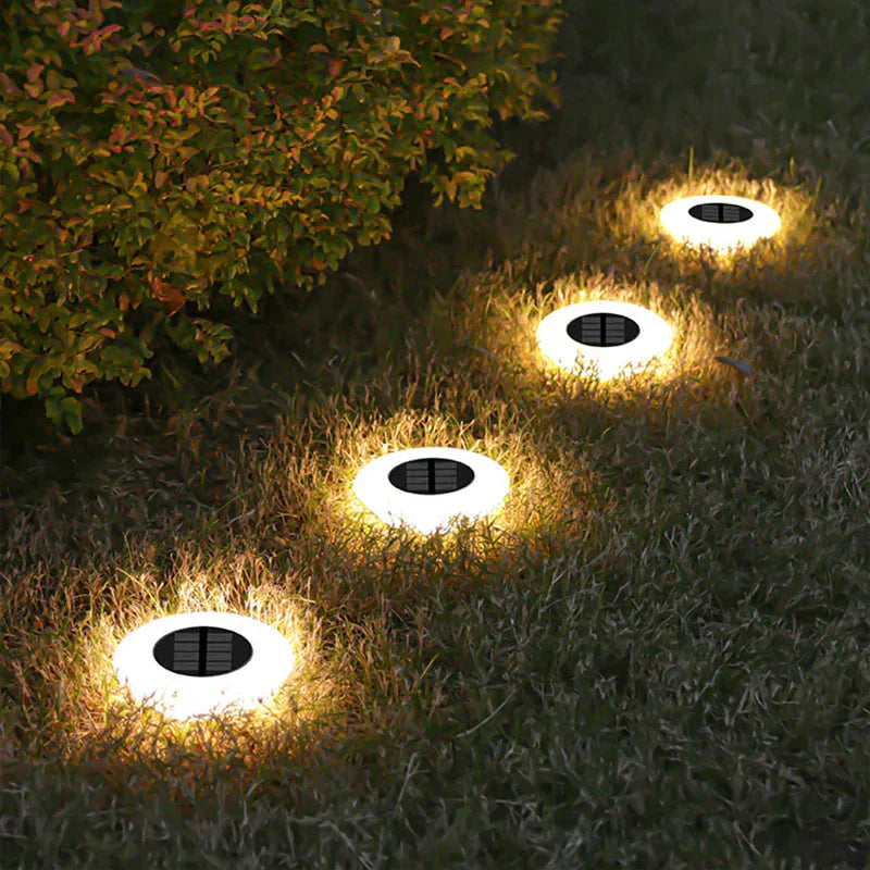 Solarbodenleuchten | Automatischer Dämmerungssensor | Gleichmäßige Lichtverteilung