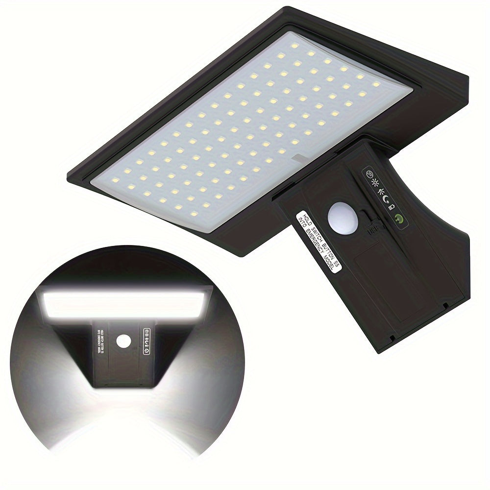 Solarbetriebene LED-Wandleuchte mit Fernbedienung