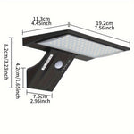 Solarbetriebene LED-Wandleuchte mit Fernbedienung