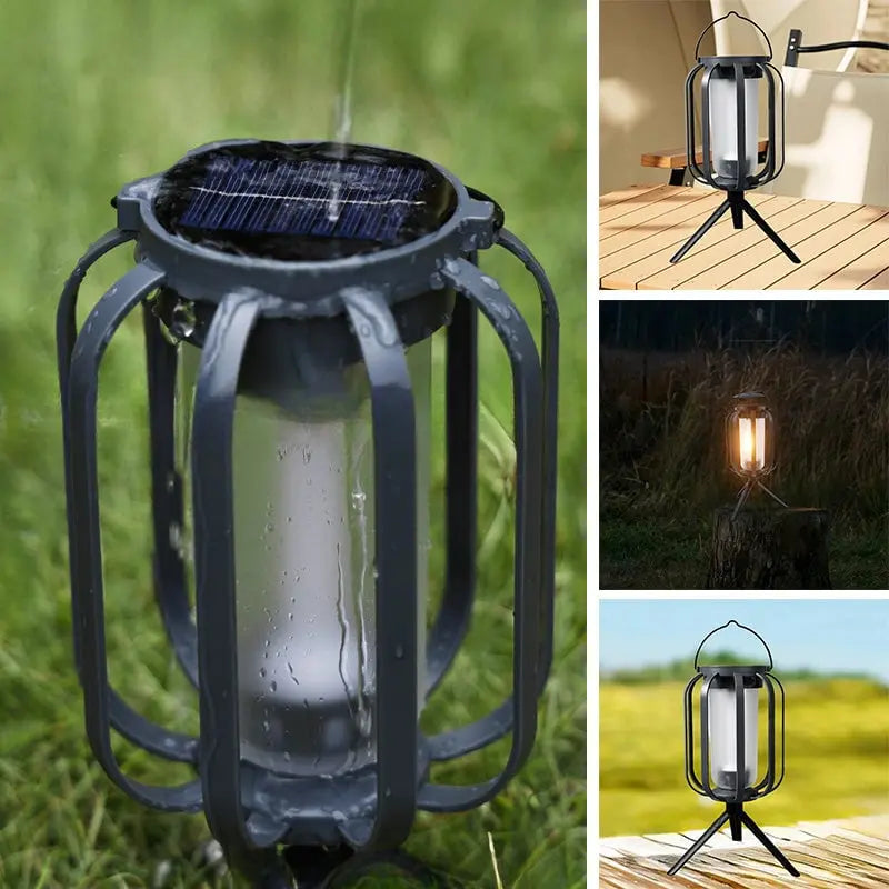 Solarleuchte mit 4 Lichtmodi – Perfekt für Camping und Gartenfeste