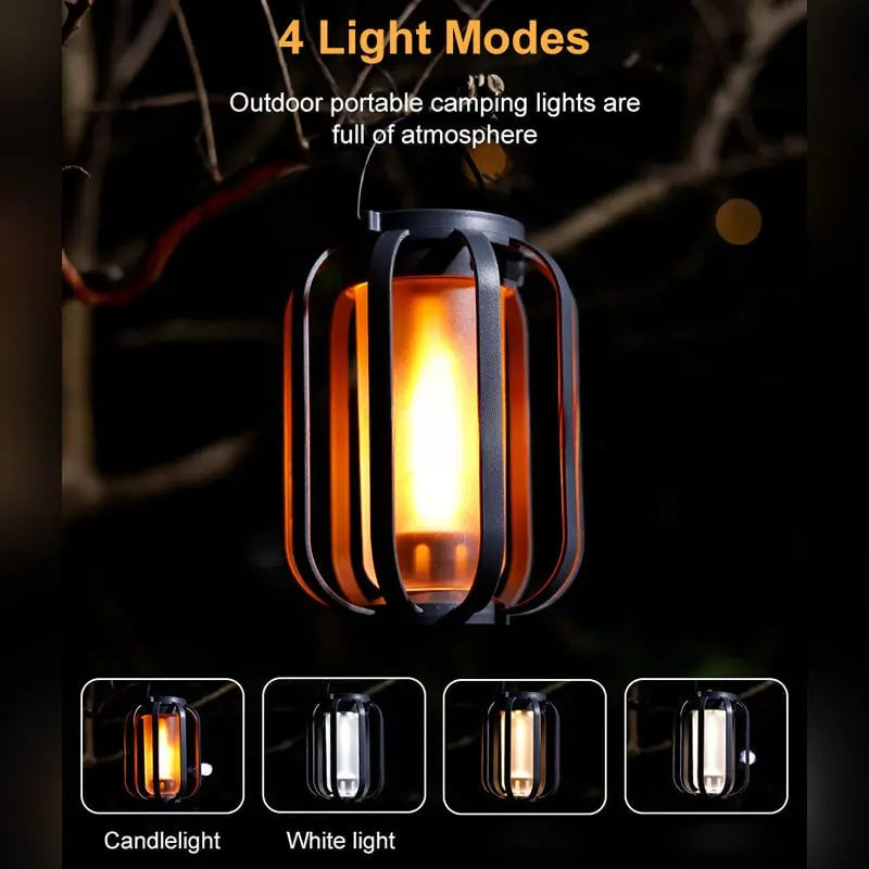 Solarleuchte mit 4 Lichtmodi – Perfekt für Camping und Gartenfeste